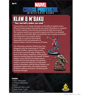 Marvel Crisis Protocol: Klaw & MBaku